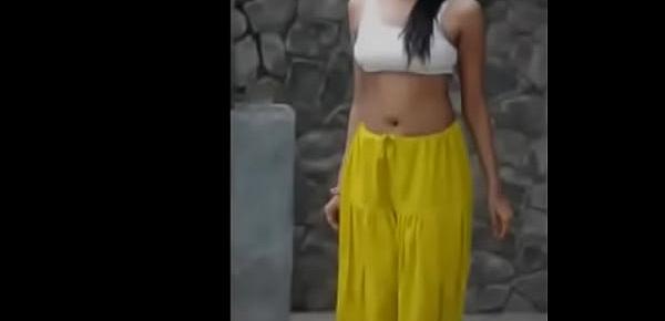  Sexy Indian Girl dancing in sports bra